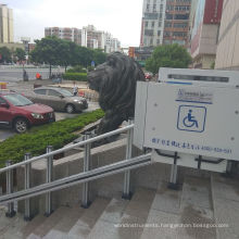 6M electric hydraulic wheelchair lift ramp for disabled people
